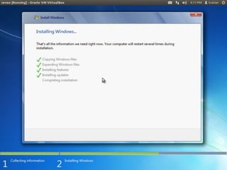 Windows 7 installation ppt