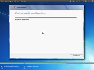 Windows 7 installation ppt
