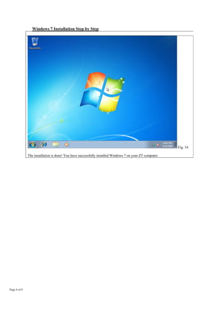 Windows 7 installation step by step | PDF