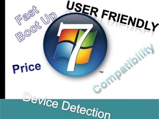 Fast Boot UpUser friendlyPriceCompatibilityDevice Detection