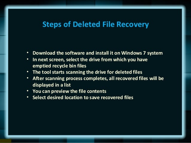 Recycle Bin Recovery Software Free