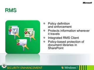 D. Protect Data from Unauthorized ViewingBitLockerRMSEFS