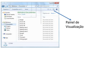 Painel de
Visualização
 