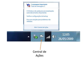 Central de
Ações
 