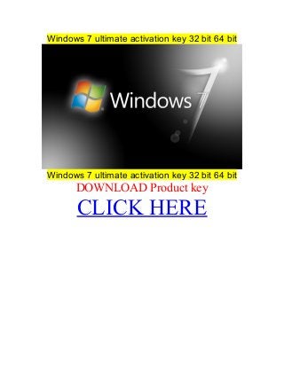 Windows 7 ultimate activation key 32 bit 64 bit
Windows 7 ultimate activation key 32 bit 64 bit
DOWNLOAD Product key
CLICK HERE
 