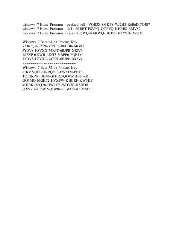 Windows 7 Ultimate Serial Numbers