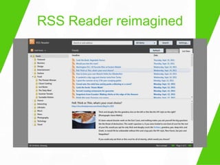 RSS Reader reimagined
 