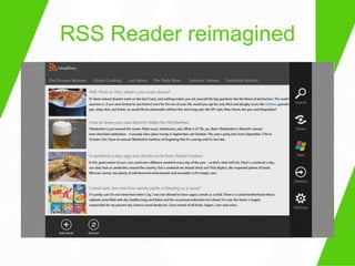 RSS Reader reimagined
 
