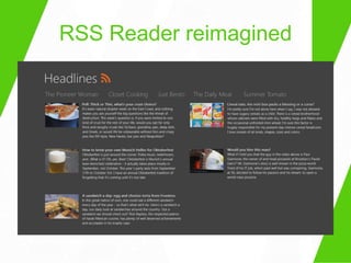 RSS Reader reimagined
 