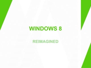 WINDOWS 8

REIMAGINED
 
