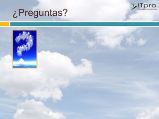 ¿Preguntas?
 