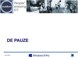 DE PAUZE


20/11/2012     32
 