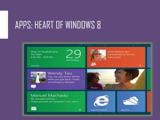 APPS: HEART OF WINDOWS 8
 