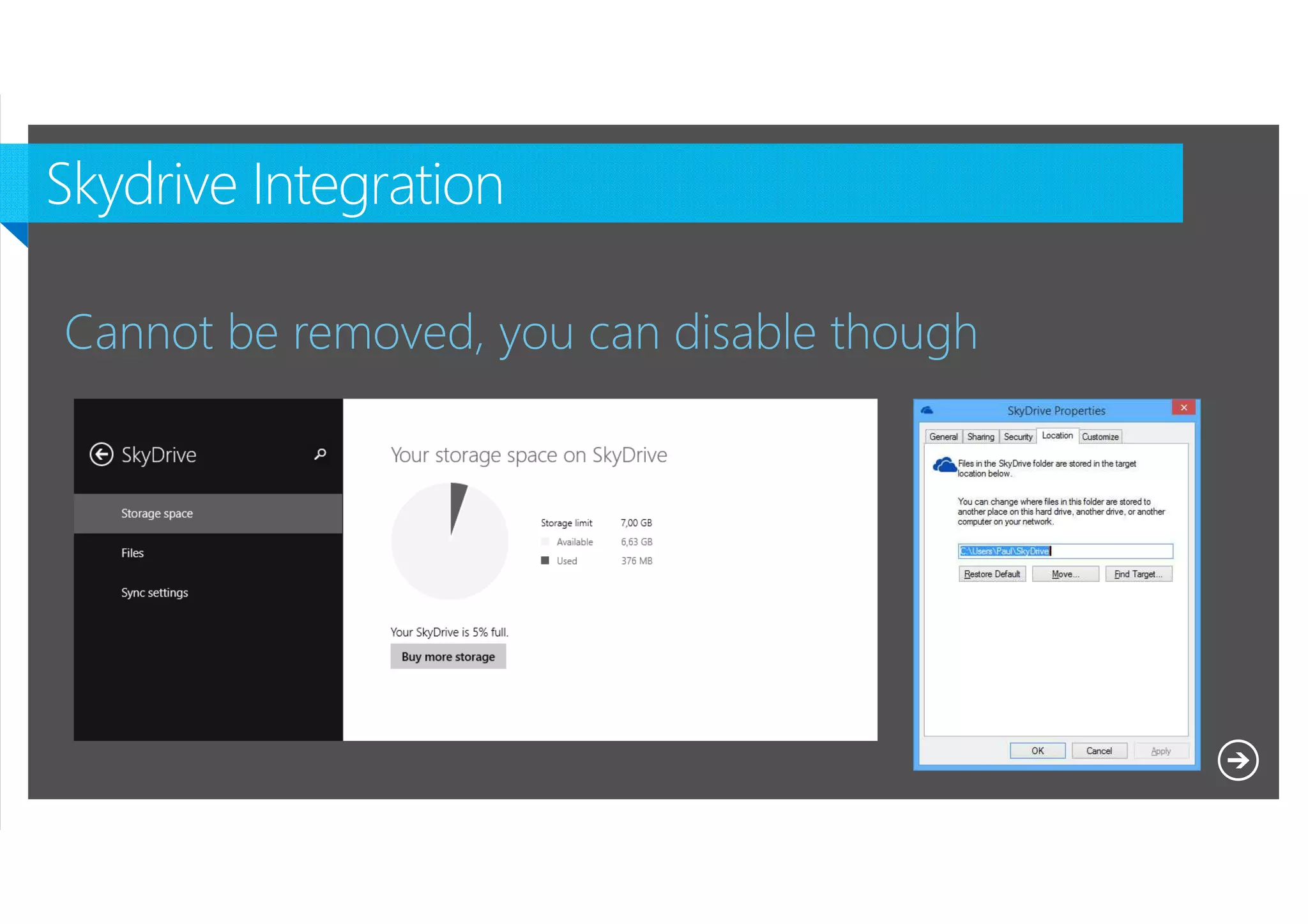 Cannot be removed, you can disable though

Microsoft NDA Confidential

 
