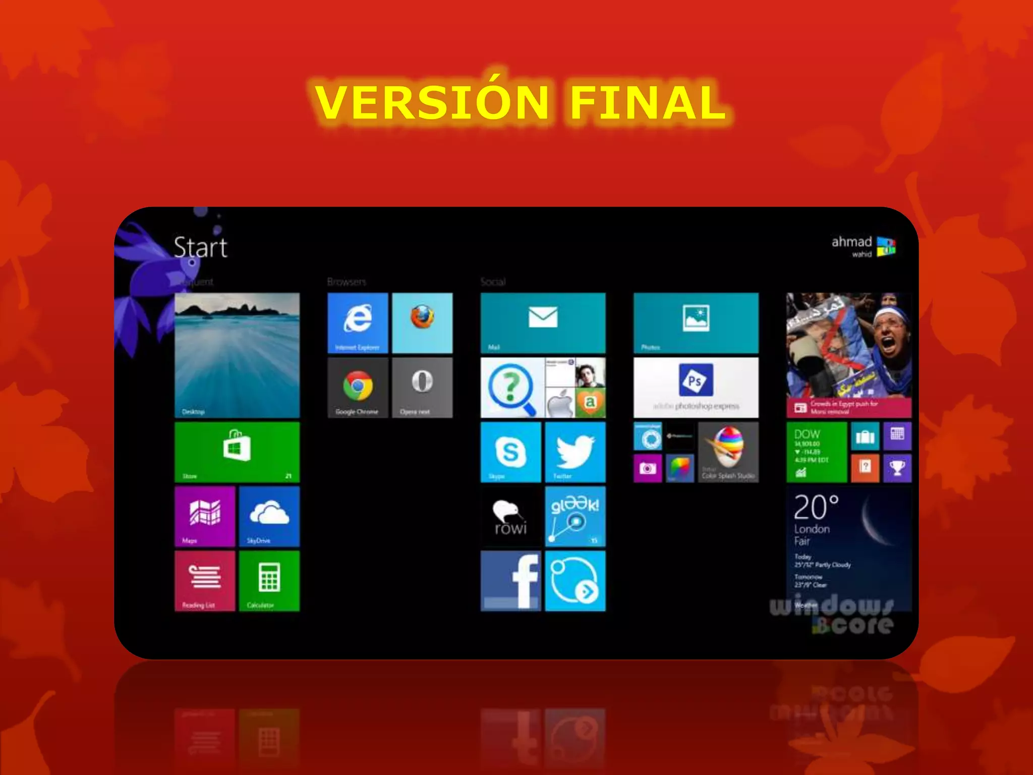 Windows 8. tarea de informatica