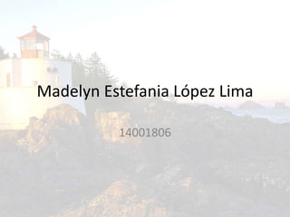 Madelyn Estefania López Lima
14001806
 