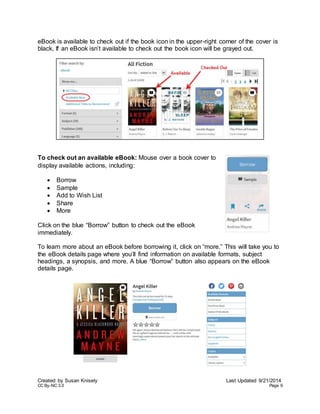 OverDrive for Windows 8.1 and RT Handout with Hands-On Exercises | PDF