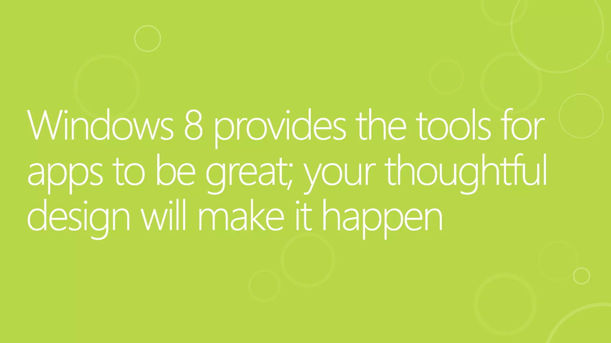 Microsoft Design principles and UI