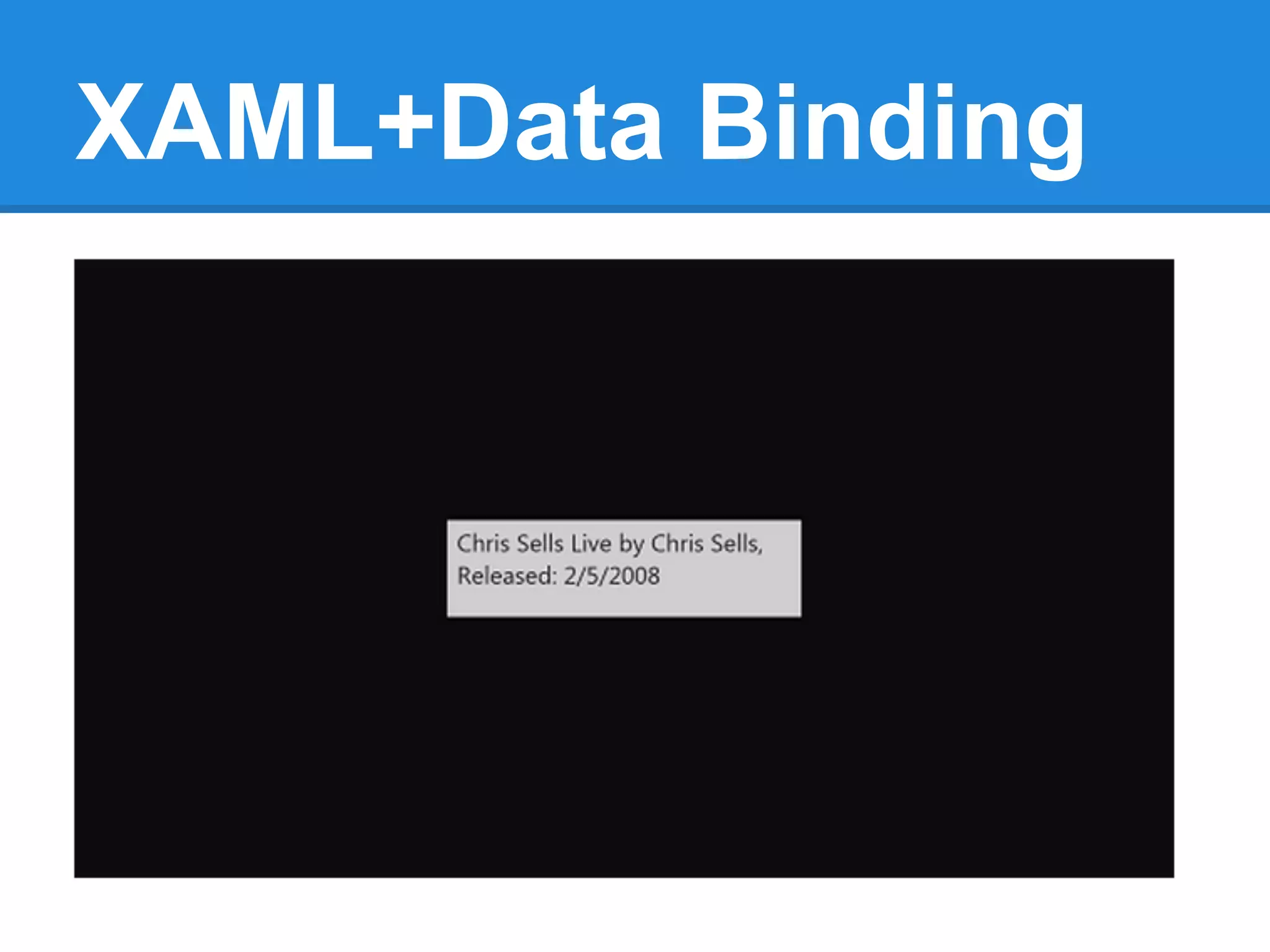 XAML+Data Binding
 