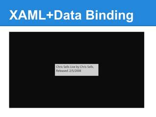 XAML+Data Binding
 