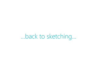 …back to sketching…
 