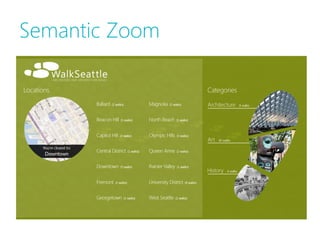 Semantic Zoom
 