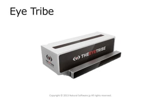 Eye Tribe
Copyright © 2013 Natural Software.jp All rights reserved.
 