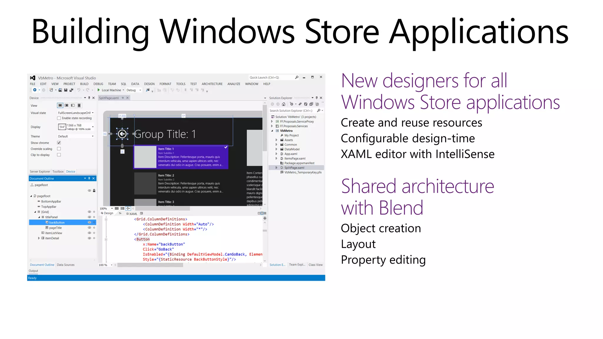 Building Windows Store Applications
 
