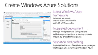 Create Windows Azure Solutions
 
