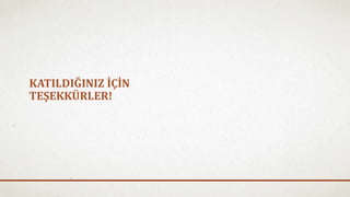 KATILDIĞINIZ İÇİN 
TEŞEKKÜRLER! 
