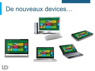 De nouveaux devices…
 