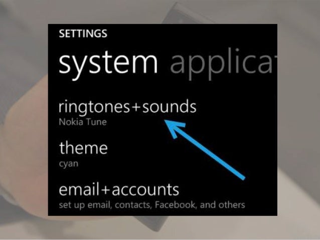 windows 8 phone set custom ringtone for call voice mail reminders messages 7 638