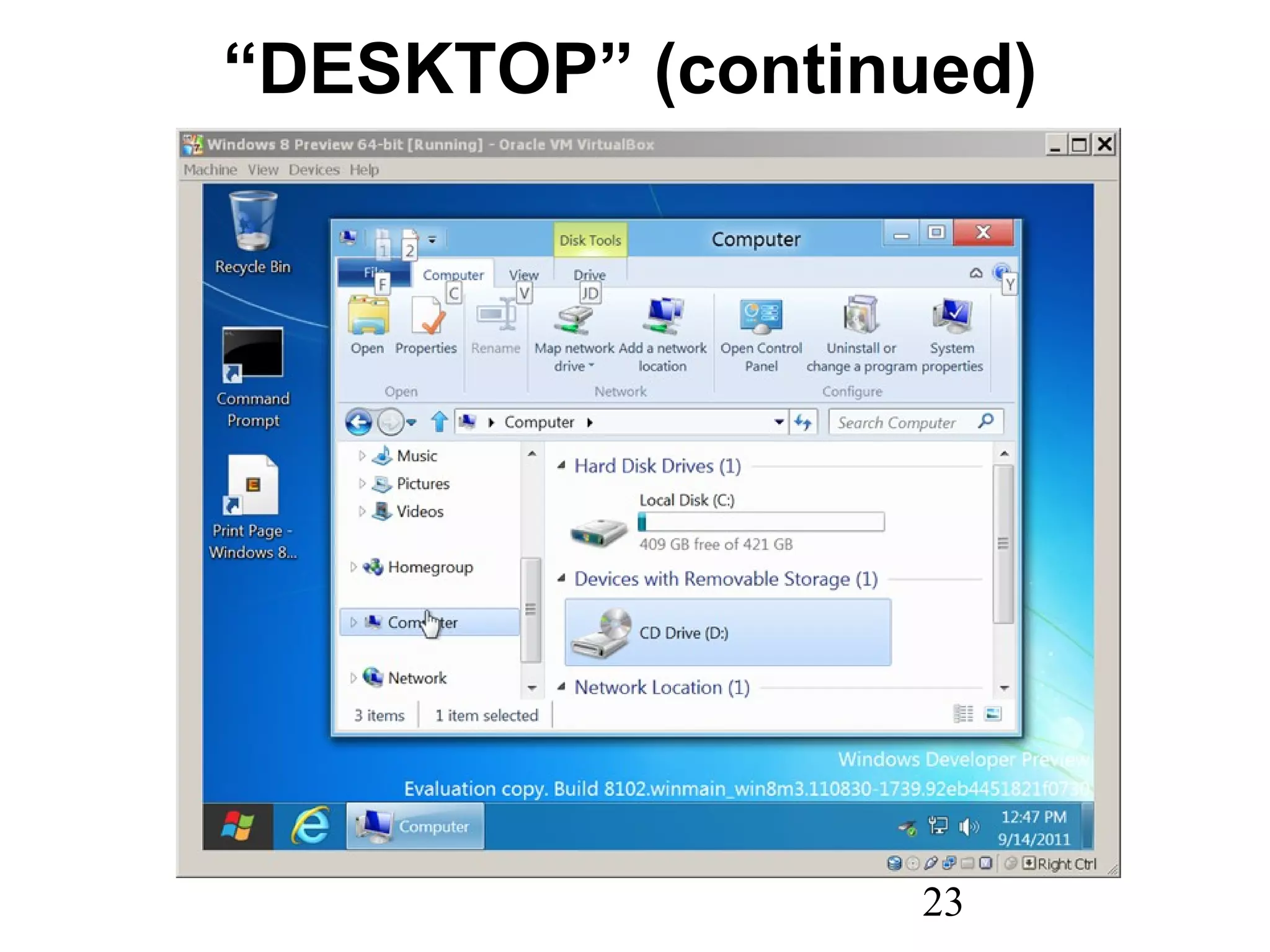 “ DESKTOP” (continued) 