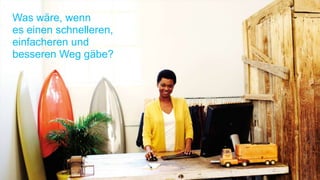 Was wäre, wenn
es einen schnelleren,
einfacheren und
besseren Weg gäbe?
 