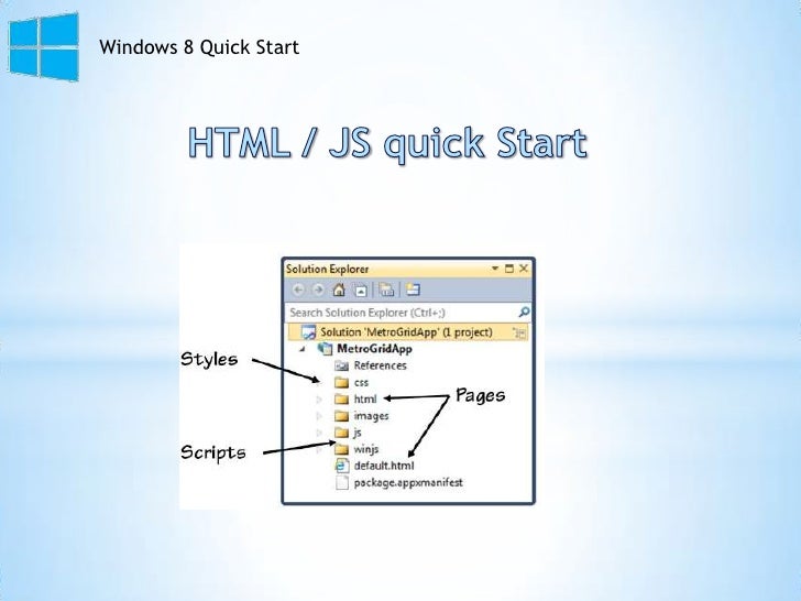Windows 8 quick start dev