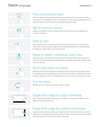 Windows 8 Touch Guidance Pdf