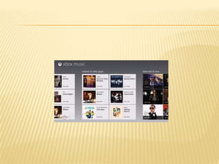 Windows 8 y xbox music