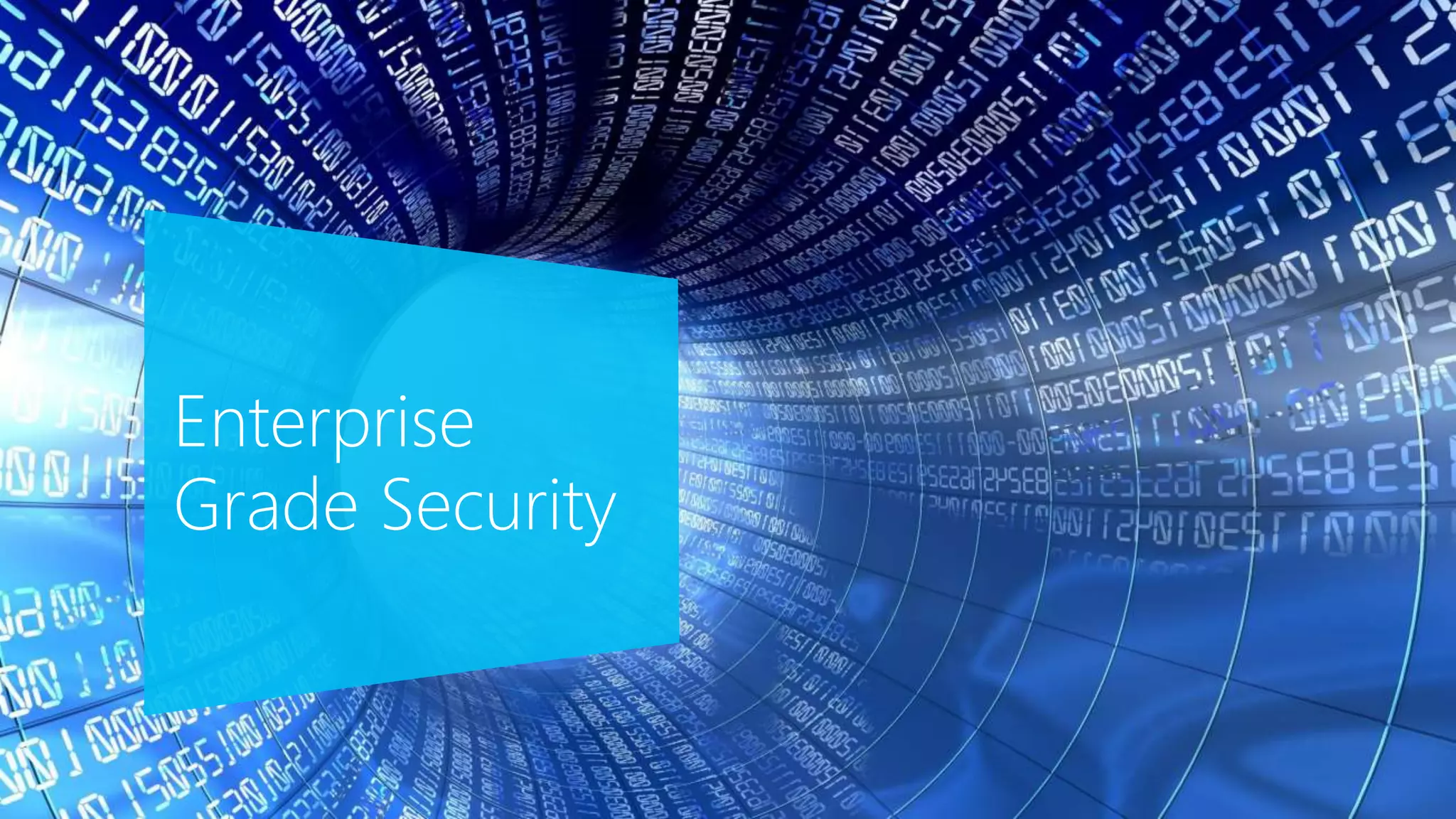 Enterprise
Grade Security
 