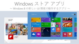 Windowsȥץ 
Windows 8 ¤Ƕ륢ץꡫ  