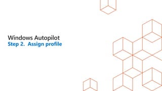 Step 2. Assign profile
 