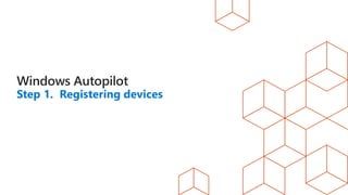 Step 1. Registering devices
 