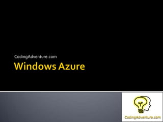 Windows Azure CodingAdventure.com 