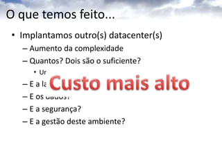 Cenário começa a mudarPassamos a atender clientes externosDemanda bem maiorMaior interatividadeAltas expectativas por parte dos usuáriosDemandas em fins de semana, feriados, não para nunca