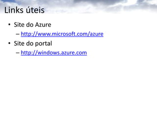 Portal do Windows Azure