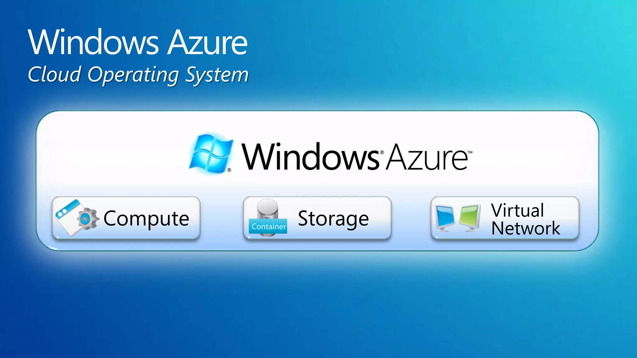 Cloud Operating System
 