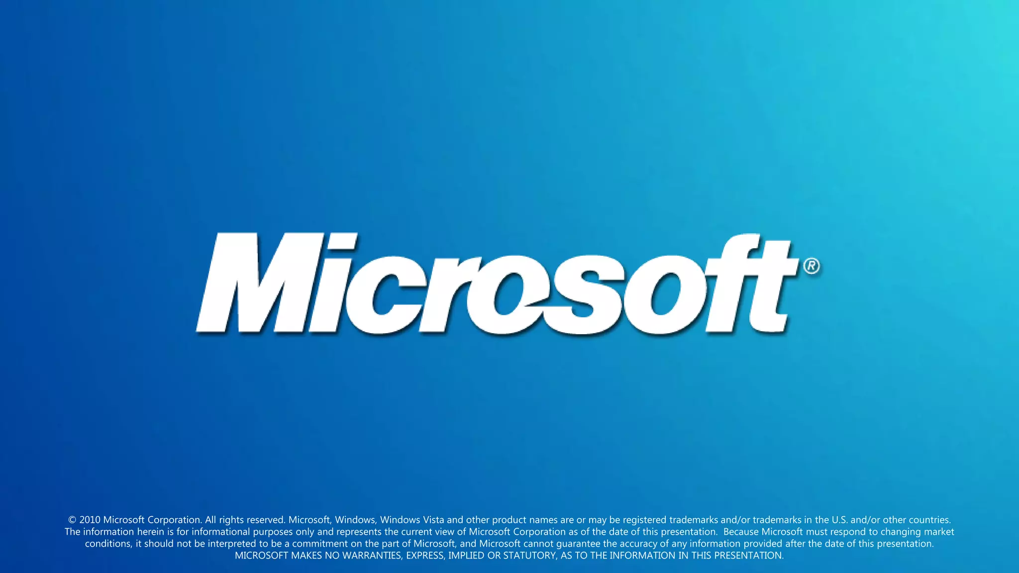 Windows Azure Platform - The Color of Cloud Computing