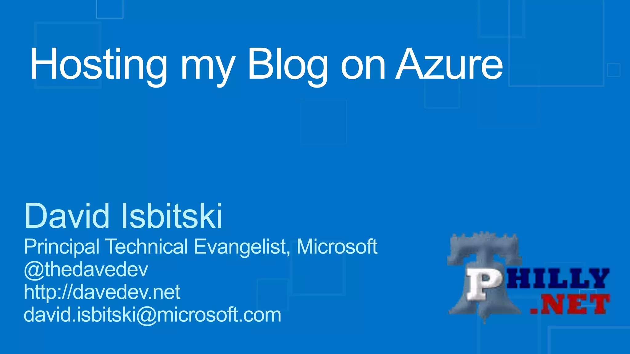 Hosting a WordPress Blog on Azure Websites