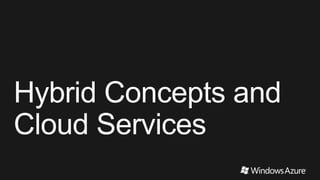 Windows Azure and the Hybrid Cloud | PPTX