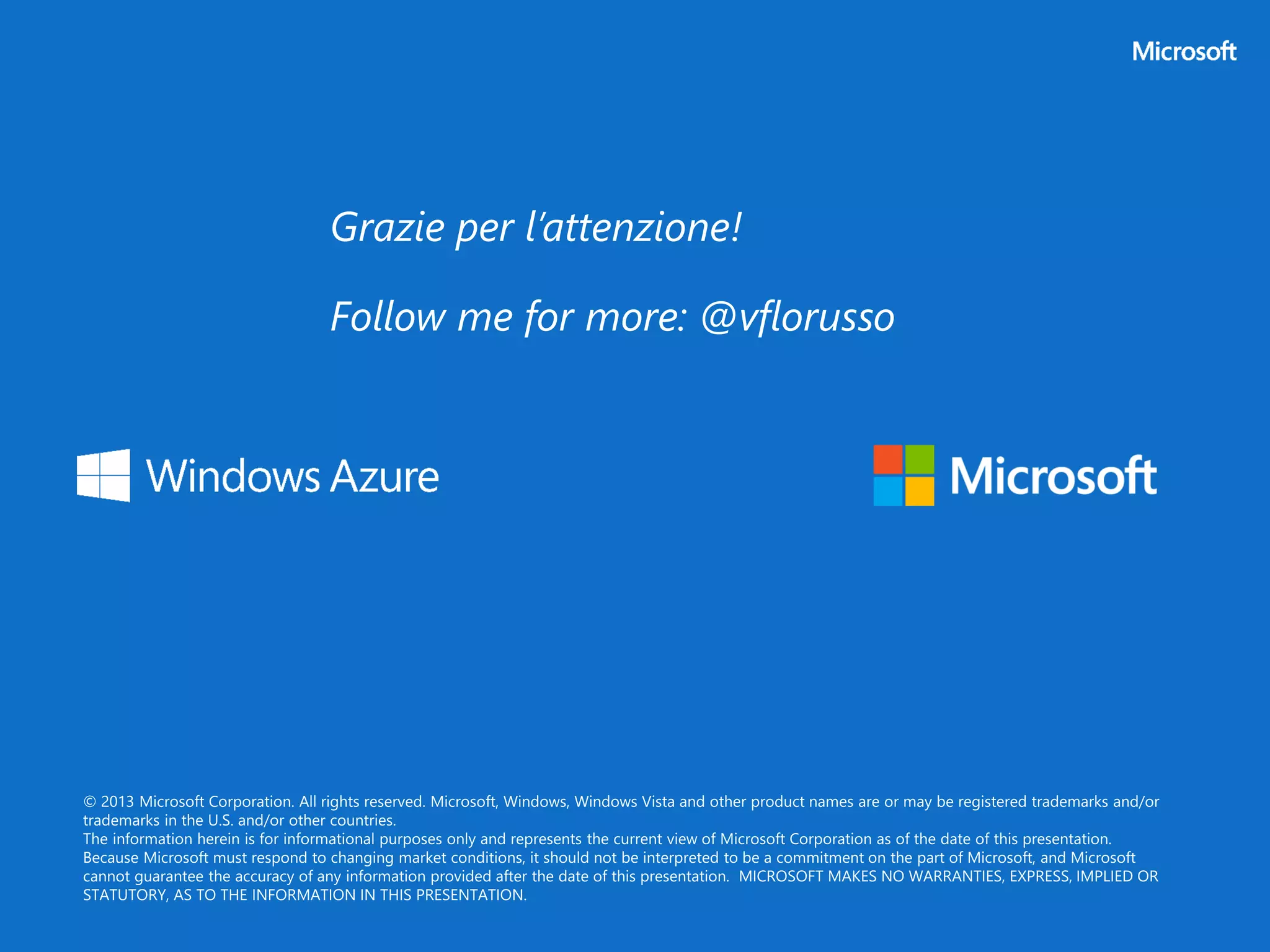 Windows azure e il supporto ai paradigmi del cloud