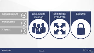 #mstechdays

Sécurité

 